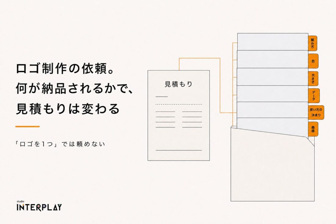 ロゴ制作の依頼。何が納品されるかで、見積もりは変わる
